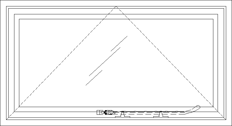 Diagram of Portella Thermally Broken Awning Window