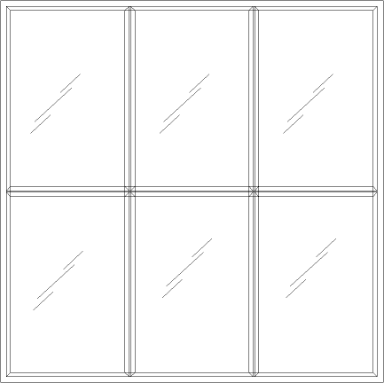 Diagram of Portella Storefront Exterior Fixed Window
